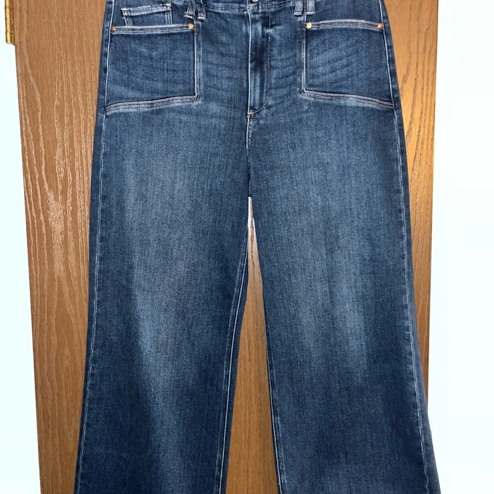PAIGE Anessa Wide Leg Jean in color: Amoroso, Size 32 - Picture 14 of 16
